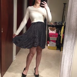 Grey and White Mini Dress 🤍